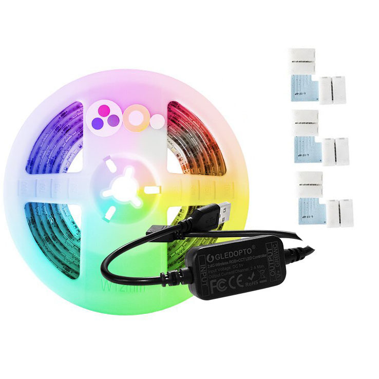 DC5V ZigBee RGBCCT Mini USB Controller Smart TV LED Strip Light Kit GL MC 001PK IP20